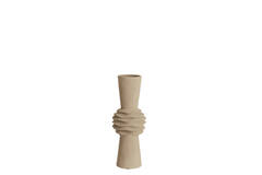 Vase deco Ø18x47,5 cm OLIVORA ceramics light brown
