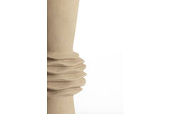 Vase deco Ø18x47,5 cm OLIVORA ceramics light brown
