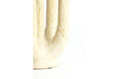 Vaas deco 20x14x25 cm LEONJO keramiek parelmoer