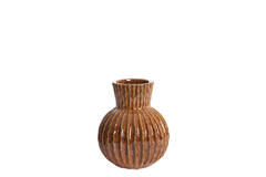 Vase deco Ø18x22 cm ZIRJA ceramics orange