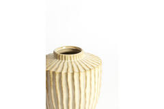 Vaas deco Ø25x28 cm TALEA keramiek parelmoer