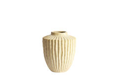 Vaas deco Ø30x32 cm TALEA keramiek parelmoer