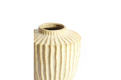 Vaas deco Ø30x32 cm TALEA keramiek parelmoer