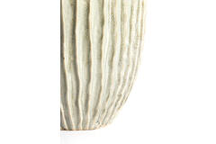 Vase deco Ø30x32 cm TALEA ceramics olive green-cream