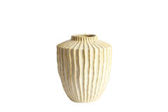Vaas deco Ø32x40 cm TALEA keramiek parelmoer