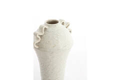 Vase deco 25x20x35 cm VOLCA ceramics cream