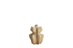 Vaas deco 17,5x16x23,5 cm NARA keramiek olijf groen
