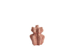 Vase deco 17,5x16x23,5 cm NARA ceramics coral-red