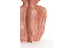 Vase deco 17,5x16x23,5 cm NARA ceramics coral-red
