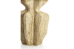 Vaas deco 19x17x37 cm NARA keramiek olijf groen