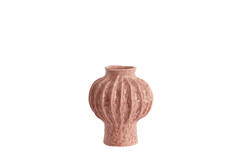 Vase deco Ø20x24 cm HAKONE ceramics coral-red