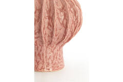Vase deco Ø20x24 cm HAKONE ceramics coral-red