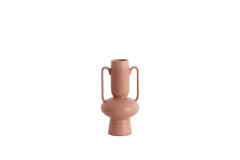 Vase deco Ø11x21 cm OTARU ceramics coral-red