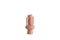 Vase deco Ø11x21 cm OTARU ceramics coral-red