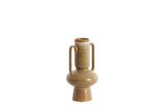 Vaas deco Ø17x32,5 cm OTARU keramiek olijf groen
