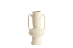Vaas deco Ø20x40 cm OTARU keramiek crème