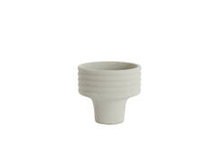 Vaas deco Ø30x27 cm SYLVA keramiek crème