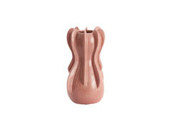 Vase deco Ø18,5x34 cm MAGOME ceramics coral-red