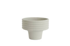 Vaas deco Ø40x30 cm SYLVA keramiek crème