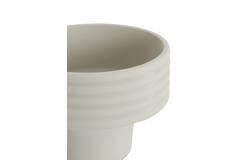Vaas deco Ø40x30 cm SYLVA keramiek crème