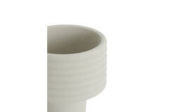 Vaas deco Ø24x35 cm SYLVA keramiek crème