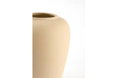 Vase deco Ø40x52 cm VALERIA ceramics matt beige