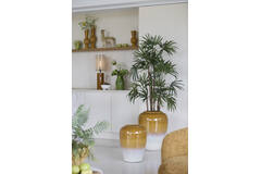 Vase deco Ø40x52 cm VALERIA ceramics ocher-cream