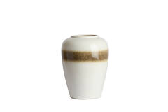 Vase deco Ø40x52 cm VALERIA ceramics cream+brown