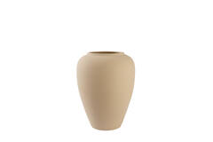 Vase deco Ø50x64 cm VALERIA ceramics matt beige