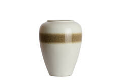 Vase deco Ø50x64 cm VALERIA ceramics cream+brown