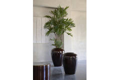 Vase deco Ø50x64 cm VALERIA ceramics dark brown
