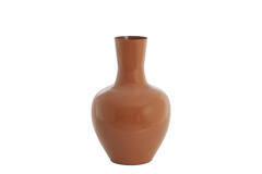Vase deco Ø44x69 cm NANA shiny dark orange