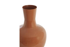 Vase deco Ø44x69 cm NANA shiny dark orange