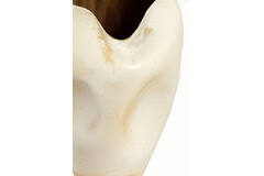 Vase deco Ø39x53 cm AZURA ceramics cream-rust