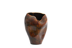 Vase deco Ø39x53 cm AZURA ceramics dark brown