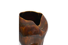 Vase deco Ø39x53 cm AZURA ceramics dark brown