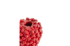 Vase deco Ø20x22,5 cm BERRIES ceramics red