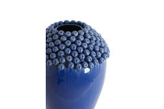 Vaas deco Ø39,5x57 cm LOVRO keramiek donker blauw