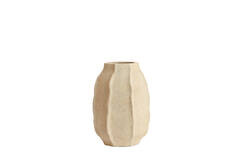 Vase deco Ø29x42 cm SAPHIRA matt sand