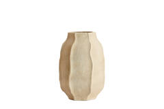 Vase deco Ø33x50 cm SAPHIRA matt sand
