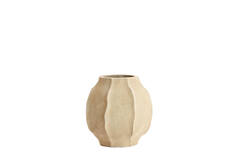 Vase deco Ø35x35 cm SAPHIRA matt sand