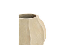 Vase deco Ø35x35 cm SAPHIRA matt sand