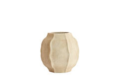 Vase deco Ø40x40,5 cm SAPHIRA matt sand