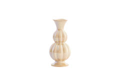 Vaas Ø8x17 cm NAIDA keramiek zand