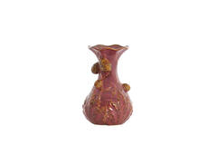 Vase Ø18x27,5 cm BLISSA ceramics burgundy+brown