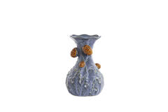Vase Ø18x27,5 cm BLISSA ceramics blue-purple+brown