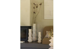 Vaas Ø23,5x70 cm FIORENZA glas crème