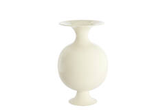 Vase deco Ø68x100 cm BOLULLA shiny cream