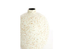 Vaas deco Ø28x34 cm ORXETA terrazzo crème