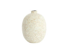 Vaas deco Ø31x41 cm ORXETA terrazzo crème